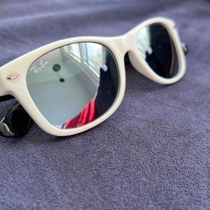 Kids White & Black Ray-Ban Sunglasses
